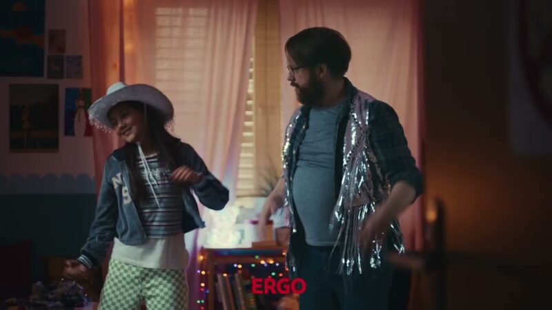 Still from the Ergo commercial, directed by Fiona McGee