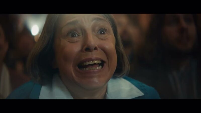 Still from the HBO Winter Olympics – Village Hero commercial, directed by Bart Timmer