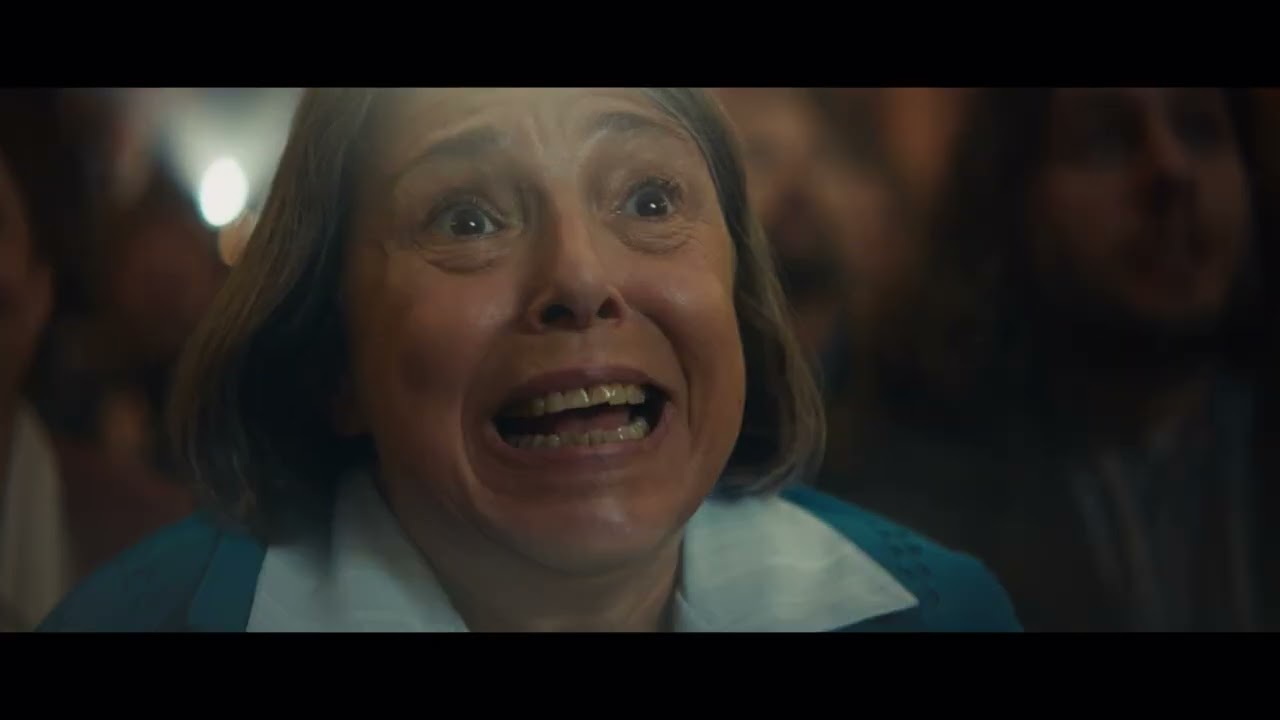Still from the HBO Winter Olympics – Village Hero commercial, directed by Bart Timmer